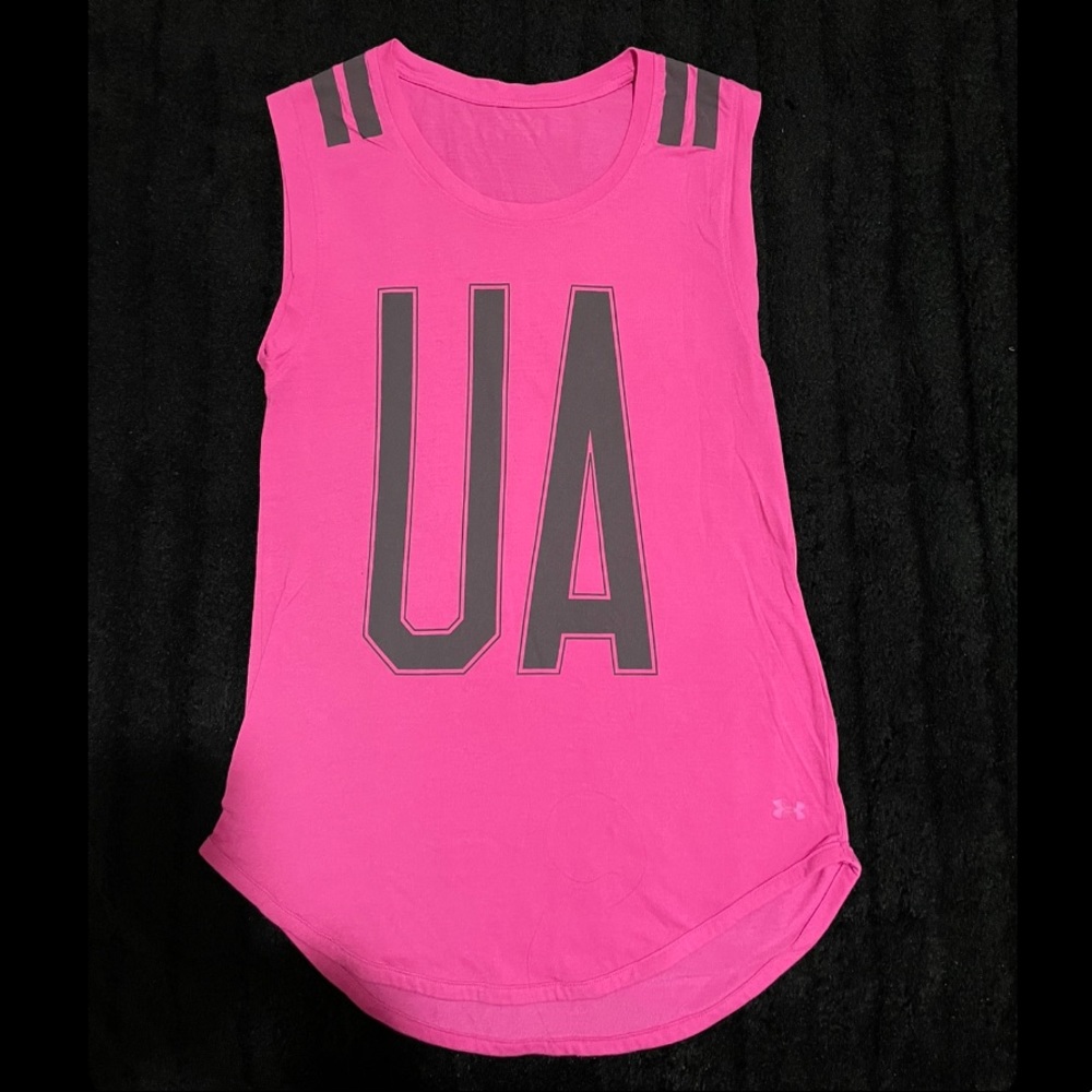 Pink Under Armor Workout Shirt